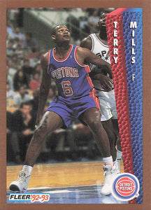 1992-93 Fleer Terry Mills #334