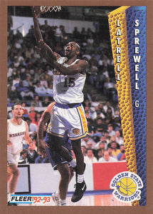 1992-93 Fleer Latrell Sprewell #343 RC