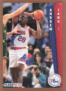 1992-93 Fleer Andrew Lang #406