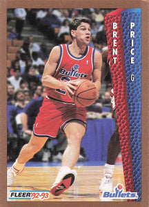1992-93 Fleer Brent Price #442 RC