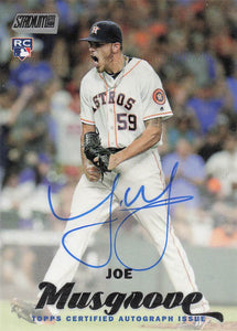 2017 Topps Stadium Club Autographs Joe Musgrove #SCA-JM RC