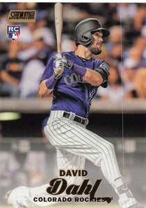 2017 Topps Stadium Club Gold Foil David Dahl #293 RC