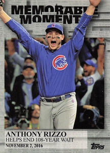2017 Topps Memorable Moments Anthony Rizzo #MM-2
