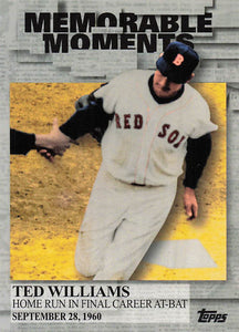 2017 Topps Memorable Moments Ted Williams #MM-9