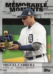 2017 Topps Memorable Moments Miguel Cabrera #MM-30