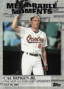 2017 Topps Memorable Moments Cal Ripken Jr. #MM-49