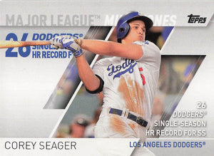 2017 Topps Major League Milestones Corey Seager #MLM-6