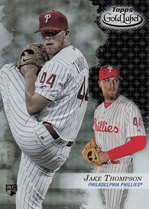 2017 Topps Gold Label Class 1 Black Jake Thompson #38 RC