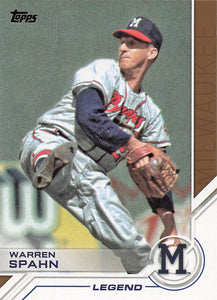 2017 Topps Salute Warren Spahn #S-127