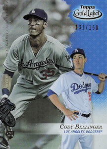 2017 Topps Gold Label Class 1 Blue 131/150 Cody Bellinger #19 RC
