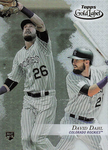 2017 Topps Gold Label Class 1 David Dahl #15 RC