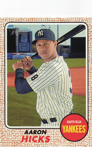 2017 Topps Heritage Aaron Hicks #25