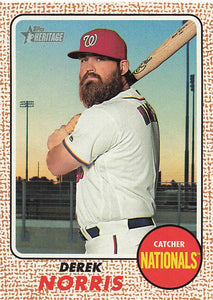 2017 Topps Heritage Derek Norris #51