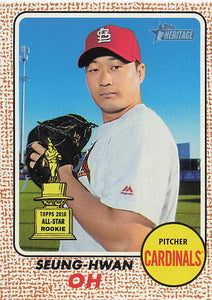 2017 Topps Heritage Seung-Hwan Oh #108