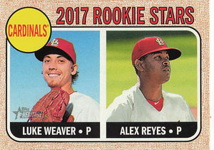 2017 Topps Heritage Rookie Stars Luke Weaver - Alex Reyes #162 RC