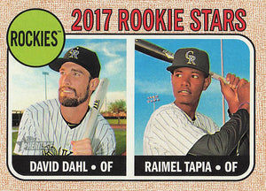 2017 Topps Heritage Rookie Stars David Dahl - Raimel Tapia #258 RC