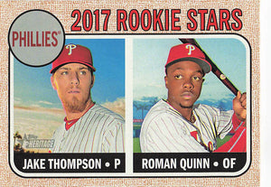 2017 Topps Heritage Rookie Stars Jake Thompson - Roman Quinn #275