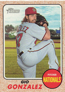 2017 Topps Heritage Gio Gonzalez #303