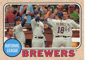 2017 Topps Heritage Milwaukee Brewers #397
