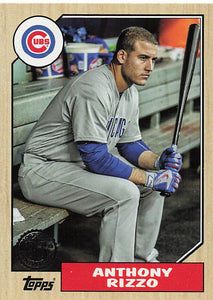 2017 Topps 1987 Topps Baseball 30th Anniversary Anthony Rizzo #87-17