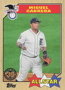 2017 Topps 1987 Topps Baseball 30th Anniversary Miguel Cabrera #87-134