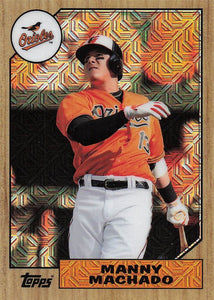 2017 Topps Silver Pack 1987 Design Chrome Manny Machado #87-MM