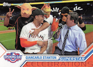 2017 Topps Opening Day Superstar Celebrations Giancarlo Stanton #SC-21