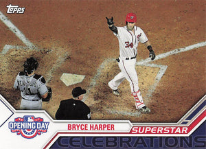 2017 Topps Opening Day Superstar Celebrations Bryce Harper #SC-23