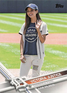2017 Topps First Pitch Victoria Justice #FP-15
