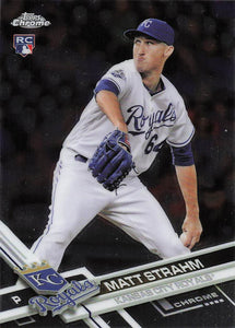 2017 Topps Chrome Matt Strahm #97 RC