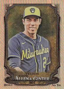 2024 Topps Allen & Ginter Silver Portrait Christian Yelich #43
