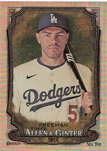 2024 Topps Allen & Ginter Silver Portrait Freddie Freeman #62