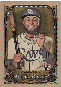 2024 Topps Allen & Ginter Silver Portrait Junior Caminero #92 RC