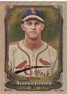 2024 Topps Allen & Ginter Silver Portrait Stan Musial #101