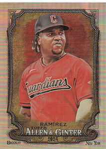 2024 Topps Allen & Ginter Silver Portrait José Ramírez #123