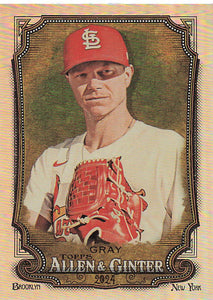 2024 Topps Allen & Ginter Silver Portrait Sonny Gray #157