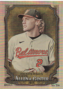 2024 Topps Allen & Ginter Silver Portrait Gunnar Henderson #161