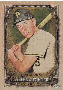 2024 Topps Allen & Ginter Silver Portrait Bill Mazeroski #176