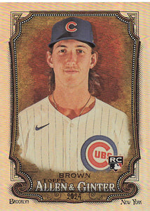 2024 Topps Allen & Ginter Silver Portrait Ben Brown #212 RC