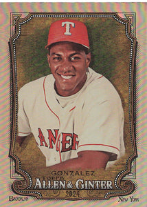 2024 Topps Allen & Ginter Silver Portrait Juan Gonzalez #311 SP