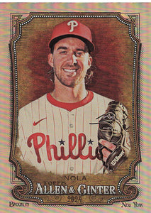 2024 Topps Allen & Ginter Silver Portrait Aaron Nola #334 SP