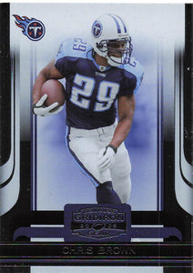 2006 Donruss Gridiron Gear Chris Brown #98