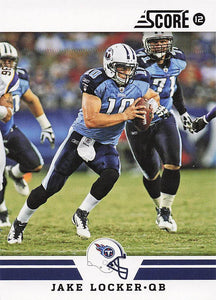 2012 Score Football Jake Locker #209