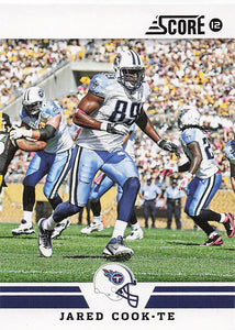 2012 Score Football Jared Cook #210