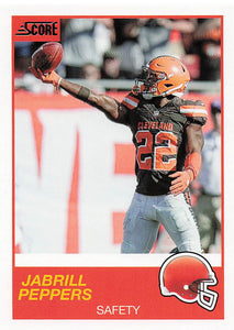 2019 Score Football Jabrill Peppers #110