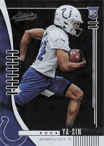 2019 Absolute Football Rock Ya-Sin #160 RC