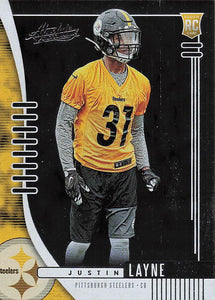 2019 Absolute Football Justin Layne #184 RC