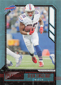 2020 Playbook Football Orange Devin Singletary #48