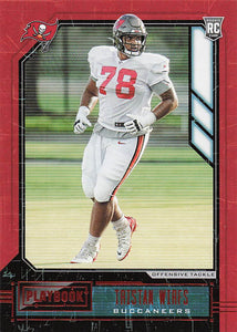 2020 Playbook Football Orange Tristan Wirfs #146 RC