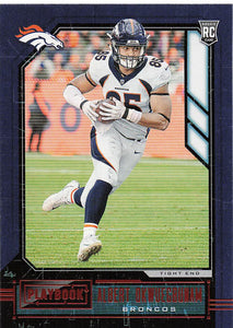 2020 Playbook Football Orange Albert Okwuegbunam #160 RC